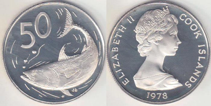 1978 Cook Islands 50 Cents (Proof) A001928